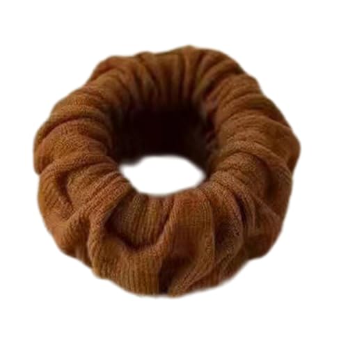 10 Stück Elastische Haargummis Damen,nahtlose Scrunchies Haare Ringe Bands Zopfgummi Haarschmuck Haarbänder Gummibänder,Haargummibänder Halt für Pferdeschwanzhalter,Kaffee von Whakano