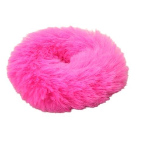 10 Stück Plüsch Haargummis Damen Frauen,Einfarbig Haare Ringe Stirnbänder,Weich Scrunchies Haarbänder Gummibänder,Elastische Bänder Haarschmuck für Pferdeschwanzhalter,Hair Accessories,Rosenrot von Whakano