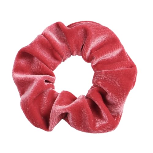 10 Stück Samt Scrunchies Haargummis für Damen,Einfarbige Elastische Dicke Bänder,Gummibänder Haarbänder,Pferdeschwanzhalter,Haarring des Dickdarms,Haargummi Haare Ringe für Damen,Wassermelonenrot von Whakano