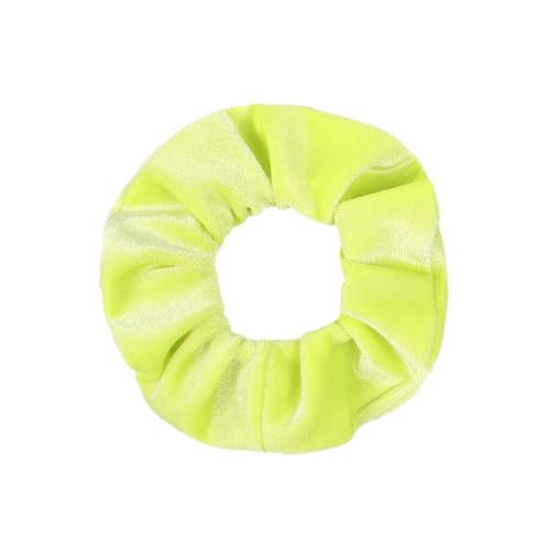 10 Stück Samt Scrunchies Haargummis für Damen,Einfarbige Elastische Dicke Bänder,Gummibänder Haarbänder,Pferdeschwanzhalter,Haarring des Dickdarms,Haargummi Haare Ringe für Damen,Gelbgrün von Whakano