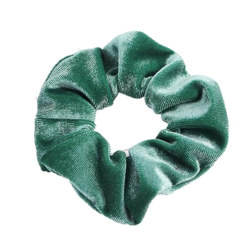 10 Stück Samt Scrunchies Haargummis für Damen,Einfarbige Elastische Dicke Bänder,Gummibänder Haarbänder,Pferdeschwanzhalter,Haarring des Dickdarms,Haargummi Haare Ringe für Damen,Gras-Grün von Whakano