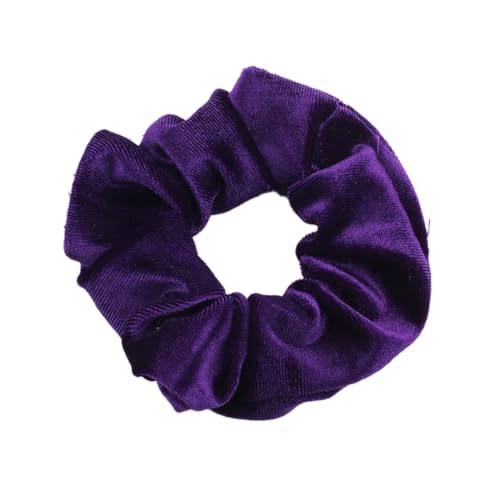 10 Stück Samt Scrunchies Haargummis für Damen,Einfarbige Elastische Dicke Bänder,Gummibänder Haarbänder,Pferdeschwanzhalter,Haarring des Dickdarms,Haargummi Haare Ringe für Damen,Helles Lila E von Whakano