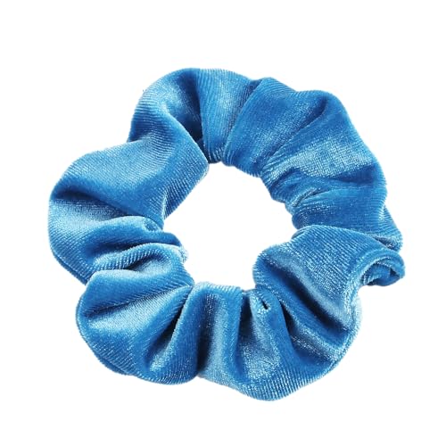 10 Stück Samt Scrunchies Haargummis für Damen,Einfarbige Elastische Dicke Bänder,Gummibänder Haarbänder,Pferdeschwanzhalter,Haarring des Dickdarms,Haargummi Haare Ringe für Damen,Himmelblau von Whakano