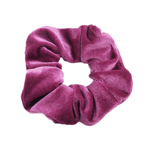 10 Stück Samt Scrunchies Haargummis für Damen,Einfarbige Elastische Dicke Bänder,Gummibänder Haarbänder,Pferdeschwanzhalter,Haarring des Dickdarms,Haargummi Haare Ringe für Damen,Lila B von Whakano