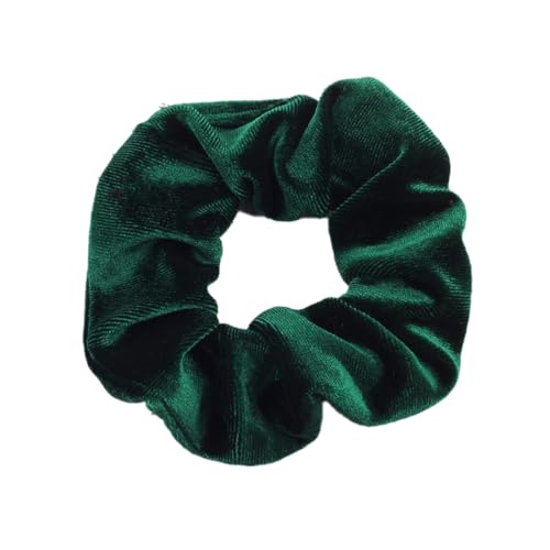 10 Stück Samt Scrunchies Haargummis für Damen,Einfarbige Elastische Dicke Bänder,Gummibänder Haarbänder,Pferdeschwanzhalter,Haarring des Dickdarms,Haargummi Haare Ringe für Damen,Pfauengrün von Whakano