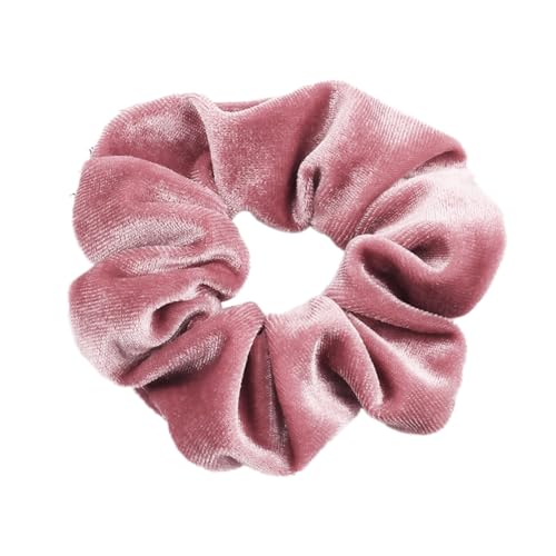 10 Stück Samt Scrunchies Haargummis für Damen,Einfarbige Elastische Dicke Bänder,Gummibänder Haarbänder,Pferdeschwanzhalter,Haarring des Dickdarms,Haargummi Haare Ringe für Damen,Rosa C von Whakano