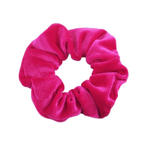 10 Stück Samt Scrunchies Haargummis für Damen,Einfarbige Elastische Dicke Bänder,Gummibänder Haarbänder,Pferdeschwanzhalter,Haarring des Dickdarms,Haargummi Haare Ringe für Damen,Rosenrot von Whakano