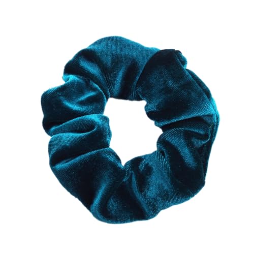 10 Stück Samt Scrunchies Haargummis für Damen,Einfarbige Elastische Dicke Bänder,Gummibänder Haarbänder,Pferdeschwanzhalter,Haarring des Dickdarms,Haargummi Haare Ringe für Damen,blauer See von Whakano