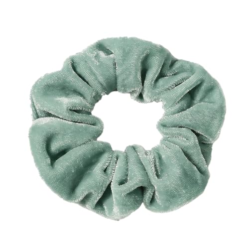 10 Stück Samt Scrunchies Haargummis für Damen,Gummibänder Haarbänder,Elastische Dicke Bänder,Haare Ringe Haarschmuck,Pferdeschwanzhalter,Haarring des Dickdarms für Mädchen Damen,Grün von Whakano