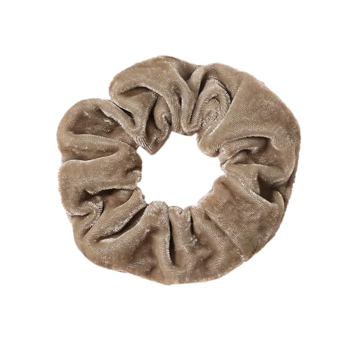 10 Stück Samt Scrunchies Haargummis für Damen,Gummibänder Haarbänder,Elastische Dicke Bänder,Haare Ringe Haarschmuck,Pferdeschwanzhalter,Haarring des Dickdarms für Mädchen Damen,Khaki von Whakano