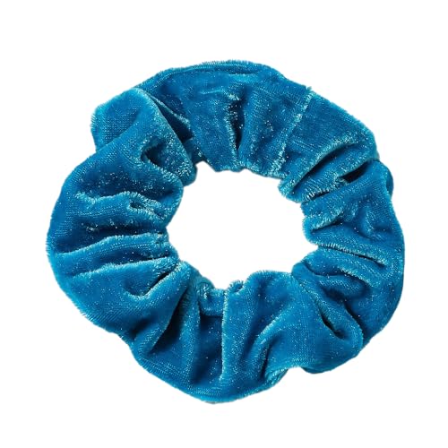 10 Stück Samt Scrunchies Haargummis für Damen,Gummibänder Haarbänder,Elastische Dicke Bänder,Haare Ringe Haarschmuck,Pferdeschwanzhalter,Haarring des Dickdarms für Mädchen Damen,Pfauenblau von Whakano