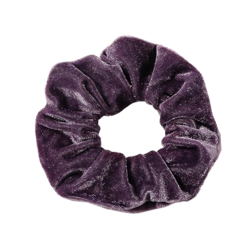 10 Stück Samt Scrunchies Haargummis für Damen,Gummibänder Haarbänder,Elastische Dicke Bänder,Haare Ringe Haarschmuck,Pferdeschwanzhalter,Haarring des Dickdarms für Mädchen Damen,Traube Lila D von Whakano