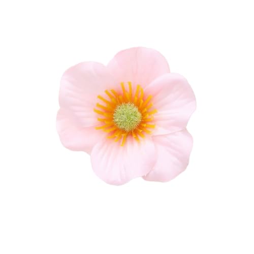 2 Stück Blumen Haarspangen kleine Hair-Clips Damen,Künstliche Blumen Haarklammer Haarclip Strand-Haar-Accessoire,Haarschmuck Kopfschmuck für Hochzeit Tea Party Make-up,Hellrosa,5cm von Whakano