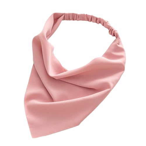 2 Stück Haarbänder Damen Elastische Stirnband Weiche Dreieckige Bandanas,Boho Headband Headwrap,Kopftüchern Haarschmuck Haarbandanas Für Party Geburtstag Strand Yoga Und Sport,Rosa von Whakano