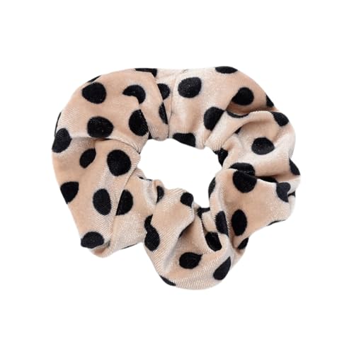 2 Stück Haargummi für Damen,Weich Scrunchies Dicke Bänder,starker Halt Haare Ringe Zopfgummi,Modisches Haargummis Elastische Haarbänder,Haargummibänder für Pferdeschwanzhalter,Gepunktet B von Whakano