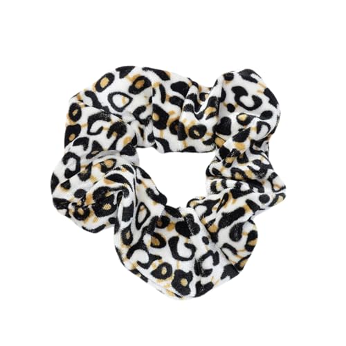 2 Stück Haargummi für Damen,Weich Scrunchies Dicke Bänder,starker Halt Haare Ringe Zopfgummi,Modisches Haargummis Elastische Haarbänder,Haargummibänder für Pferdeschwanzhalter,Leopardenmuster C von Whakano
