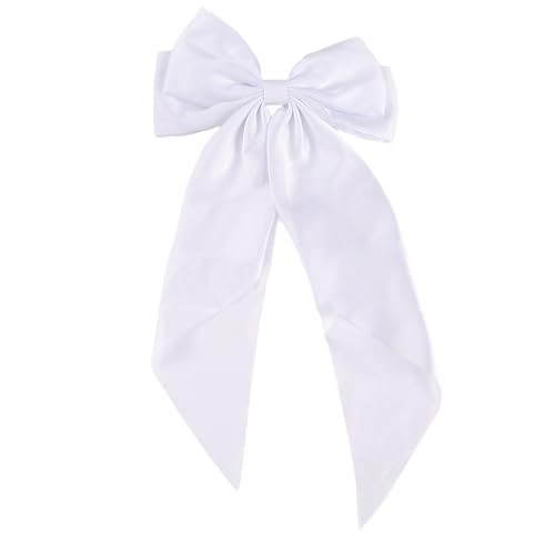 2 Stück Haarschleifen Clip für Damen,Französische Haarspangen mit Schleife Kopfschmuck,modisch Haarschmuck Automatische,Haare Accessoire Perfekt für Party,Hochzeit,Make-up,Karneval,Weiß 2 Stück Haarschleifen Clip für Damen,Französische Haarspangen mit Schleife Kopfschmuck,modisch Haarschmuck Automatische,Haare Accessoire Perfekt für Party,Hochzeit,Make-up,Karneval,Weiß von Whakano