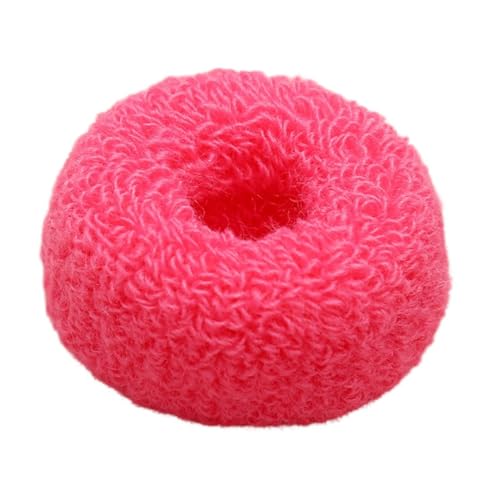 20 Stück Dicke Haargummis für Damen,Elastische Haare Ringe,Stretch-Gummibänder,Scrunchies Haarbänder Pferdesschwanz Zopf-Halter,Stretchbar Bänder für Dicke Schwere Lange und Lockige Haare,Rosenrot von Whakano