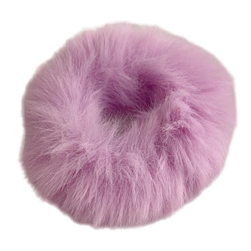 20 Stück Plüsch Haargummis Damen Frauen,Elastische Haare Ringe Stirnbänder,Weich Scrunchies Haarbänder Gummibänder,Groß Bänder Haarschmuck für Pferdeschwanzhalter,Hair Accessories,Lila von Whakano