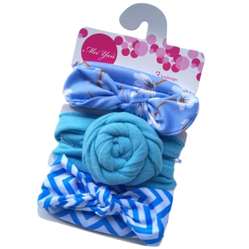 3 Stück Haargummi für Mädchen,Süßes Scrunchies Haarzubehör,starker Halt Haare Ringe Zopfgummi,Kleine Haargummis Elastische Haarbänder,Haargummibänder für Pferdeschwanzhalter,Blau A von Whakano
