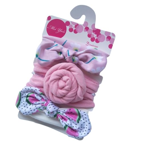 3 Stück Haargummi für Mädchen,Süßes Scrunchies Haarzubehör,starker Halt Haare Ringe Zopfgummi,Kleine Haargummis Elastische Haarbänder,Haargummibänder für Pferdeschwanzhalter,Rosa B von Whakano