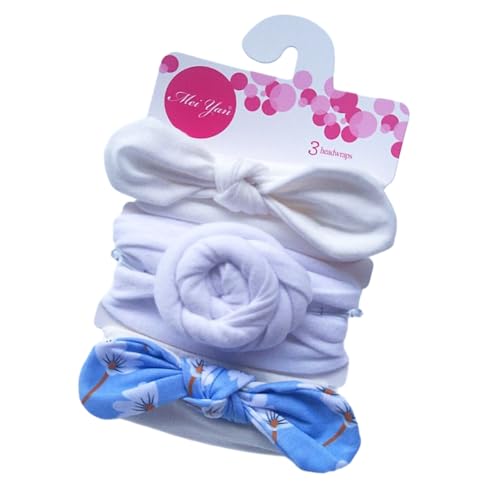 3 Stück Haargummi für Mädchen,Süßes Scrunchies Haarzubehör,starker Halt Haare Ringe Zopfgummi,Kleine Haargummis Elastische Haarbänder,Haargummibänder für Pferdeschwanzhalter,Weiß B von Whakano