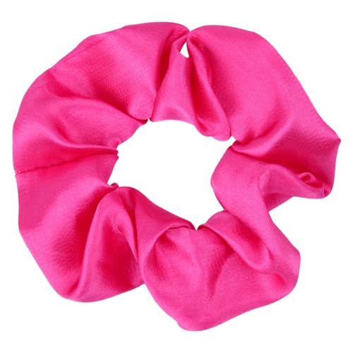 4 Stück Haargummis,Elastische Haarbänder,Weiche Scrunchies,Haare Ringe,Mehrweg Gummibänder,für Pferdeschwanz,Lange Haare Oder Dicke Lockige Mädchen Damen Haarschmuck,Rosenrot von Whakano