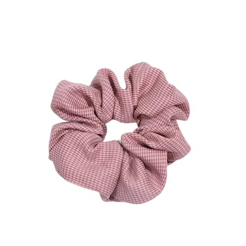 5 Stück Mode Haargummi,Elastisch Haare Ringe,Haarbänder geeignet für Damen und Frauen,Pferdeschwanz-Halter,Zopfgummi Scrunchies Haarschmuck Zubehör,Gummibänder,B,Dunkelrosa von Whakano