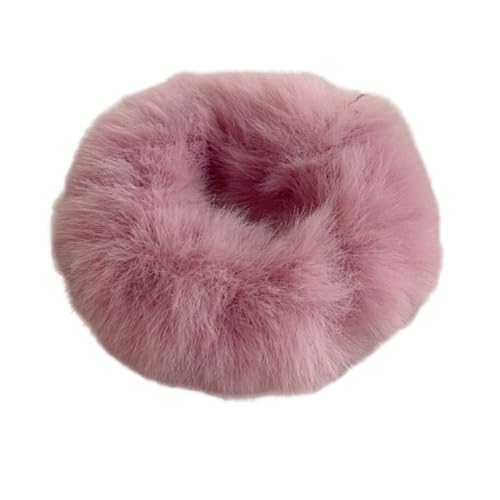 5 Stück Plüsch Haargummis Damen Frauen,Elastische Haare Ringe Stirnbänder,Weich Scrunchies Haarbänder Gummibänder,Groß Bänder Haarschmuck für Pferdeschwanzhalter,Hair Accessories,Dunkelviolett von Whakano