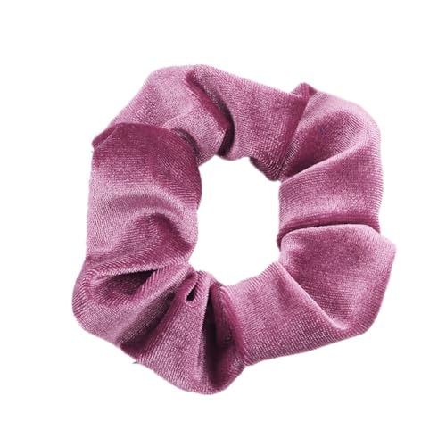 5 Stück Samt Scrunchies Haargummis für Damen,Einfarbige Elastische Dicke Bänder,Gummibänder Haarbänder,Pferdeschwanzhalter,Haarring des Dickdarms,Haargummi Haare Ringe für Damen,Lila Rot von Whakano