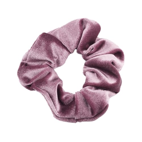 5 Stück Samt Scrunchies Haargummis für Damen,Einfarbige Elastische Dicke Bänder,Gummibänder Haarbänder,Pferdeschwanzhalter,Haarring des Dickdarms,Haargummi Haare Ringe für Damen,Rosa D von Whakano