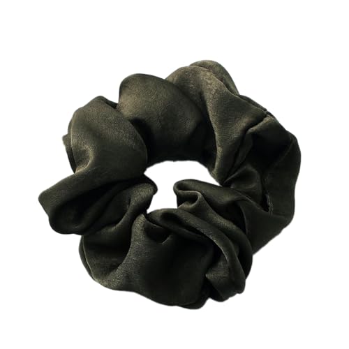 5 Stück Samt Scrunchies Haargummis für Damen,Einfarbige Elastische Dicke Bänder,Haargummis Elastische Haarbänder,Haare Ringe,Haarring des Dickdarms,Haargummi Haare Ringe Damen,Dunkelgrün C von Whakano