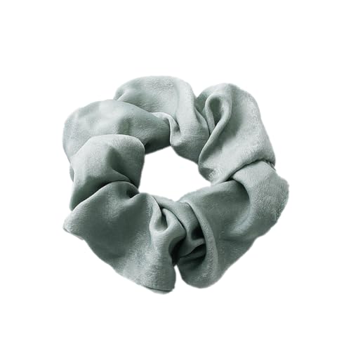 5 Stück Samt Scrunchies Haargummis für Damen,Einfarbige Elastische Dicke Bänder,Haargummis Elastische Haarbänder,Haare Ringe,Haarring des Dickdarms,Haargummi Haare Ringe Damen,Hellgrün von Whakano