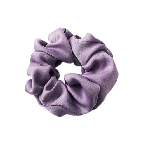 5 Stück Samt Scrunchies Haargummis für Damen,Einfarbige Elastische Dicke Bänder,Haargummis Elastische Haarbänder,Haare Ringe,Haarring des Dickdarms,Haargummi Haare Ringe Damen,Lila von Whakano