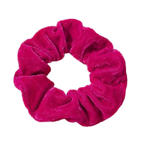 5 Stück Samt Scrunchies Haargummis für Damen,Gummibänder Haarbänder,Elastische Dicke Bänder,Haare Ringe Haarschmuck,Pferdeschwanzhalter,Haarring des Dickdarms für Mädchen Damen,Rosenrot von Whakano