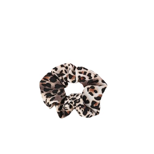 6 Stück Leopardenmuster Haargummis für Damen,Scrunchies Dicke Bänder,Haare Ringe Zopfgummi,klein Elastische Haarbänder,Haargummibänder Halt für Pferdeschwanzhalter,Farbe C von Whakano