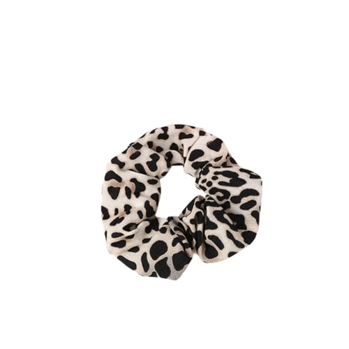 6 Stück Leopardenmuster Haargummis für Damen,Scrunchies Dicke Bänder,Haare Ringe Zopfgummi,klein Elastische Haarbänder,Haargummibänder Halt für Pferdeschwanzhalter,Farbe F von Whakano