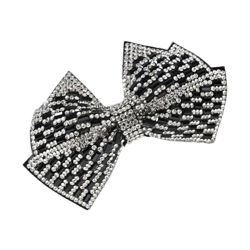 Whakano Glitzer Haarspangen mit Strassschleife,Große Haarschleifen Clip für Damen und Mädchen,Automatische Haarspangen,Elegante Mädchen Haarschmuck,Haarstyling-Zubehör Haar Clips,Schwarz Weiß B Whakano Glitzer Haarspangen mit Strassschleife,Große Haarschleifen Clip für Damen und Mädchen,Automatische Haarspangen,Elegante Mädchen Haarschmuck,Haarstyling-Zubehör Haar Clips,Schwarz Weiß B von Whakano
