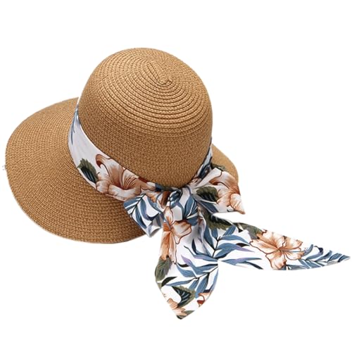 Whakano Sonnenhut Damen,Bowknot Strohhüte,Faltbare mit Breite Krempe Strand Kappe,UV-Schutz Sommerhut,Strandhut,Freizeithut,Sommervisier für Outdoor Hut,Urlaub und Strand,Khaki Whakano Sonnenhut Damen,Bowknot Strohhüte,Faltbare mit Breite Krempe Strand Kappe,UV-Schutz Sommerhut,Strandhut,Freizeithut,Sommervisier für Outdoor Hut,Urlaub und Strand,Khaki von Whakano