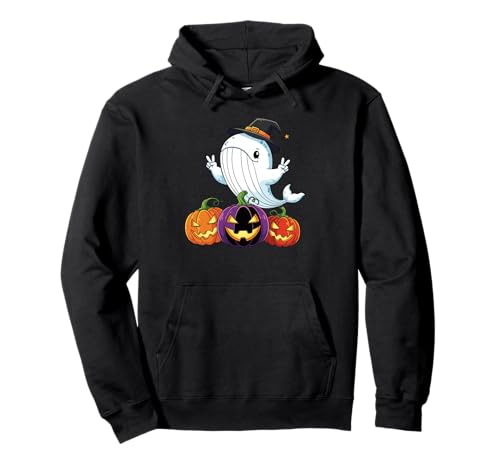 Lustiger Wal Geist Kürbis Boo Halloween Kinder Herren Damen Pullover Hoodie Lustiger Wal Geist Kürbis Boo Halloween Kinder Herren Damen Pullover Hoodie von Whale Lovers Halloween Ghost Pumpkin Outfits