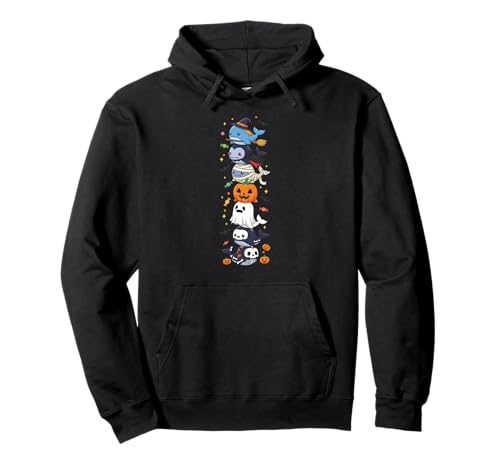 Lustiger Wal Hexe Vampir Geist Halloween Kinder Herren Damen Pullover Hoodie Lustiger Wal Hexe Vampir Geist Halloween Kinder Herren Damen Pullover Hoodie von Whale Lovers Halloween Skeleton Mummy Outfits