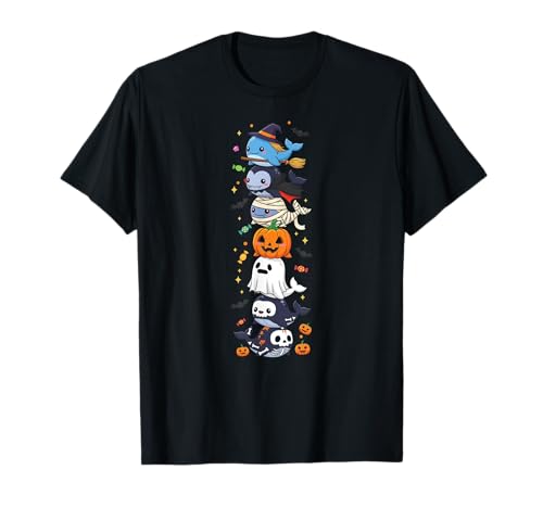 Lustiger Wal Hexe Vampir Geist Halloween Kinder Herren Damen T-Shirt Lustiger Wal Hexe Vampir Geist Halloween Kinder Herren Damen T-Shirt von Whale Lovers Halloween Skeleton Mummy Outfits