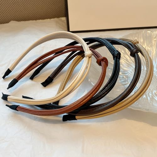 WhaleO 5er Set Haarreifen Damen Haarreif Damen Trachten Haarreif Headband Haaraccessoires Haarband Dünn Schmal von WhaleO