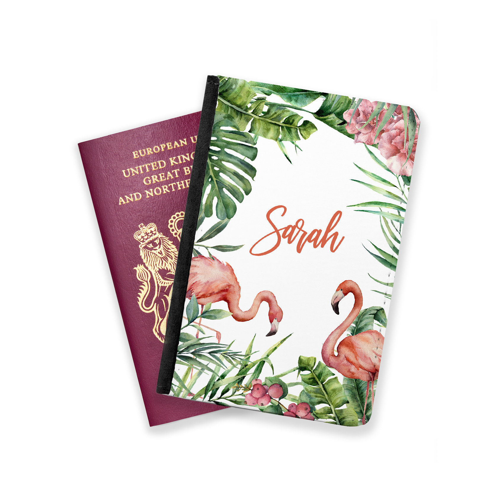 Personalisierte Flamingo Pass Inhaber - Personalisierte Reisepass Custom-Name-Pass-Inhaber Custom Name Pass-Abdeckung Reise-Geschenk Personalisierte Flamingo Pass Inhaber - Personalisierte Reisepass Custom-Name-Pass-Inhaber Custom Name Pass-Abdeckung Reise-Geschenk von WhaleySweetGifts
