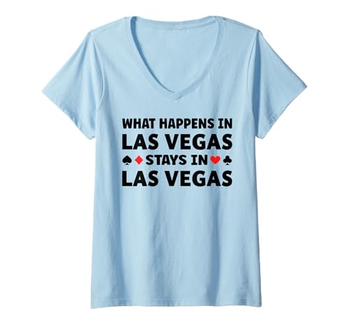 Damen Was in Las Vegas passiert, bleibt in Las Vegas — Urlaub T-Shirt mit V-Ausschnitt Damen Was in Las Vegas passiert, bleibt in Las Vegas — Urlaub T-Shirt mit V-Ausschnitt von What Happens In Las Vegas Stays In Las Vegas