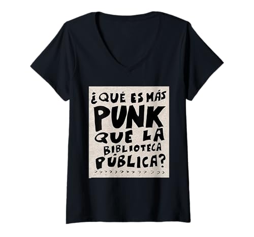 Damen was ist punkiger als die öffentliche Bibliothek T-Shirt mit V-Ausschnitt Damen was ist punkiger als die öffentliche Bibliothek T-Shirt mit V-Ausschnitt von What's More Punk Than The Public Library Tee.