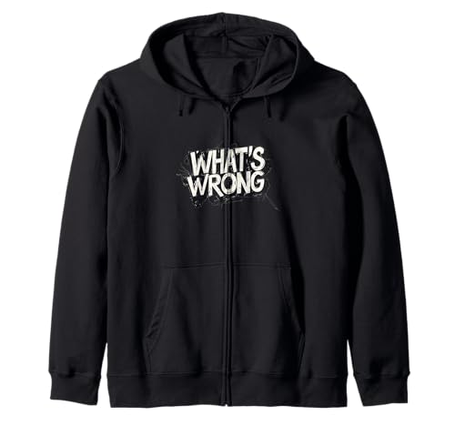 Cooles What's Wrong-Emblem für Erwachsene und Kinder Kapuzenjacke Cooles What's Wrong-Emblem für Erwachsene und Kinder Kapuzenjacke von What's Wrong Outfit