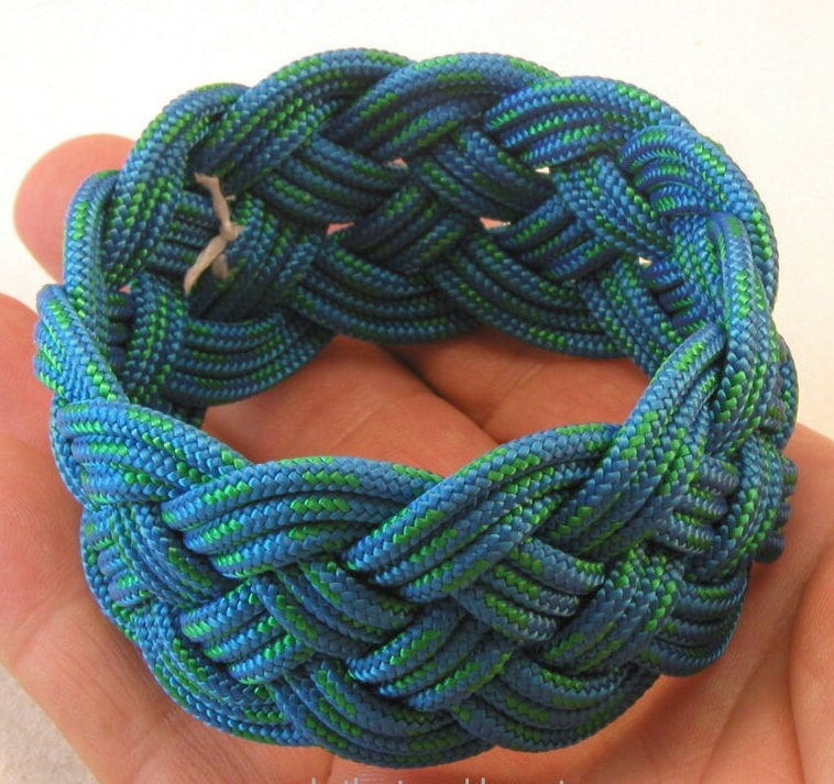 Blaues Armband Aus Nylonseil 3625 von WhatKnotShop