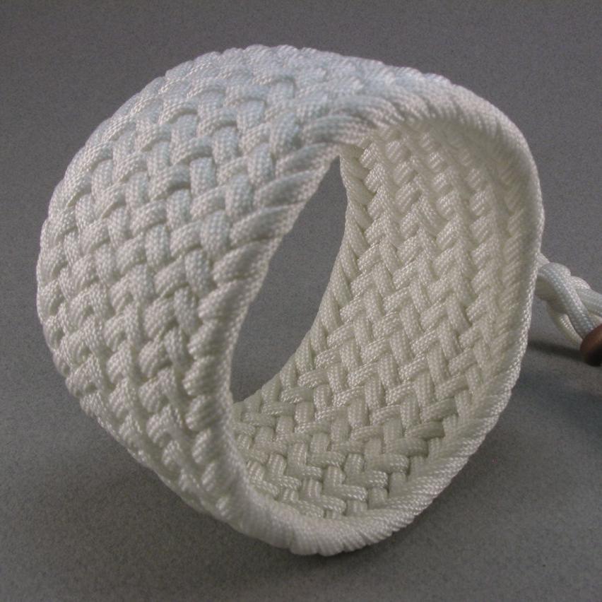 Großes Armband Aus Seil Mit Fischgrätenmuster Größe Xl 1011 von WhatKnotShop