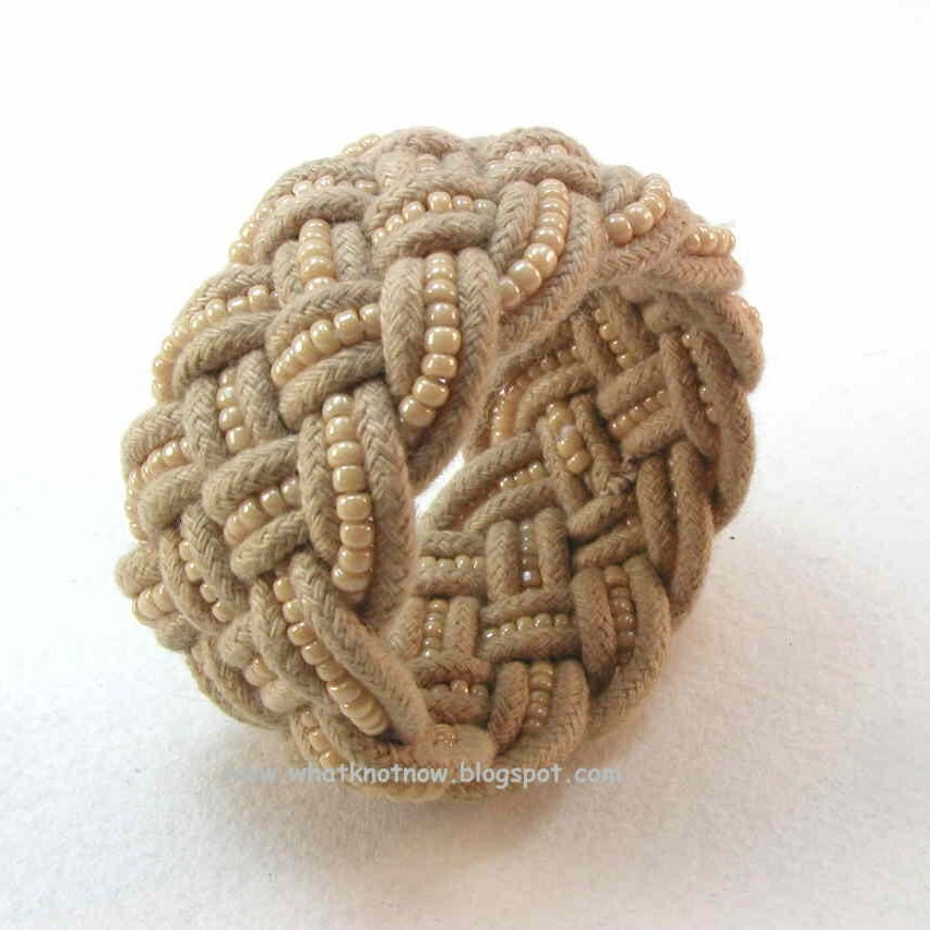 Handgestricktes Seil Armband Gr. S 3236 von WhatKnotShop